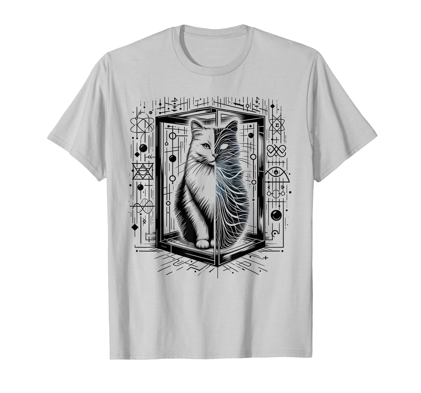 Funny Physics Schrödinger's cat in a Box Quantum Physics T-Shirt