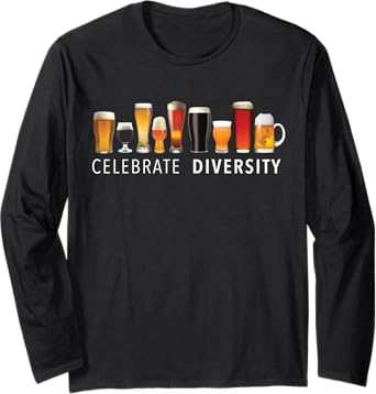 Celebrate Diversity Craft Beer Drinking Long-sleeve T-Shirt