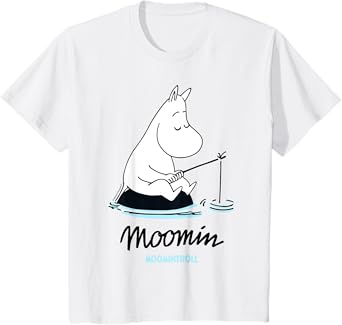 Moomin Moomintroll Fishing Kids T-Shirt