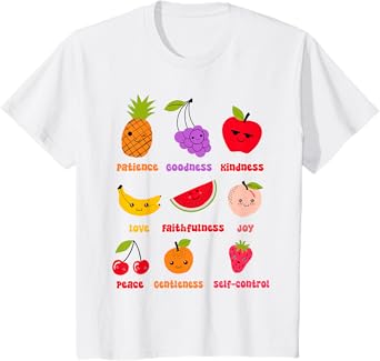 Christian Faith Religious Baby Fruits Fruit Of The Spirit T-Shirt