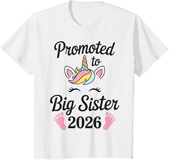 Kids Promoted to Big Sister 2026 T-Shirt