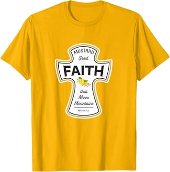Mustard Christian Shirt - Faith Seed of Mustard Jesus Bible T-Shirt