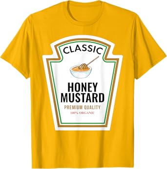 Classic Honey Mustard Label Design Organic Condiment Lover T-Shirt