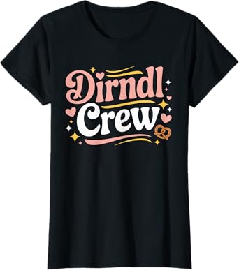 Friend Group Matching Womens Dirndl Crew Oktoberfest T-Shirt