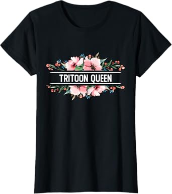 Tritoon Queen Funny Tri-toon Boat Captain T-Shirt