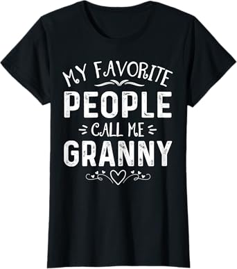 My Favorite People Call Me Granny Floral Mother's Day T-Shirt