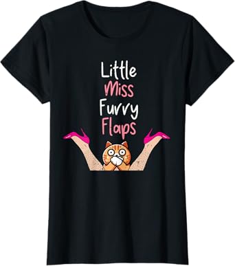 Inappropriate Little Ms Furry Cat Adult Humor Meme Women T-Shirt