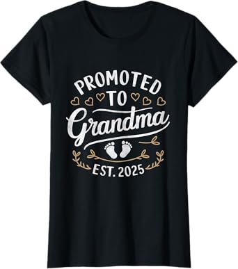 Promoted To Grandma Est. 2025 T-Shirt