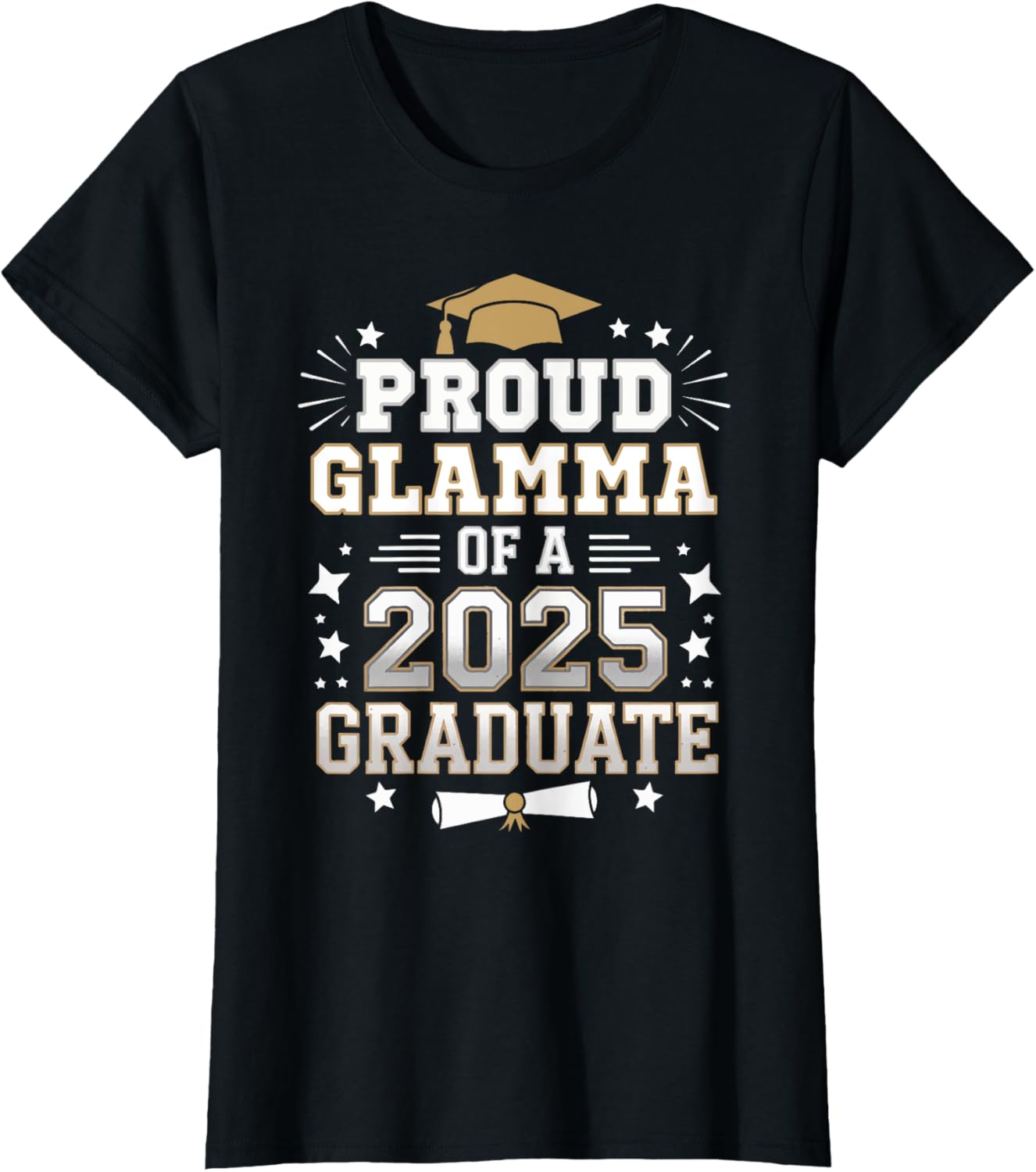 Proud Glamma Of A Class Of 2025 Graduate Senior Graduation T-Shirt