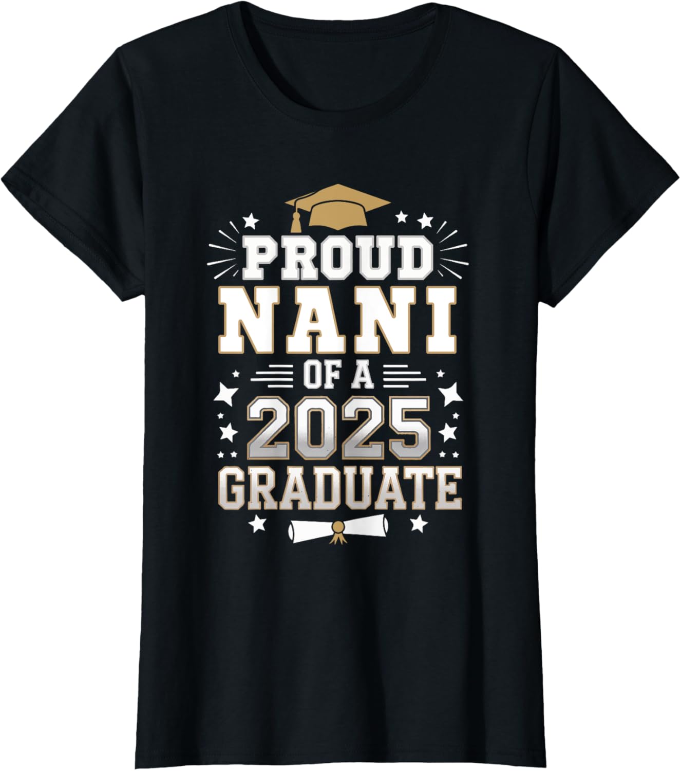 Proud Nani Of A Class Of 2025 Graduate Senior Graduation T-Shirt