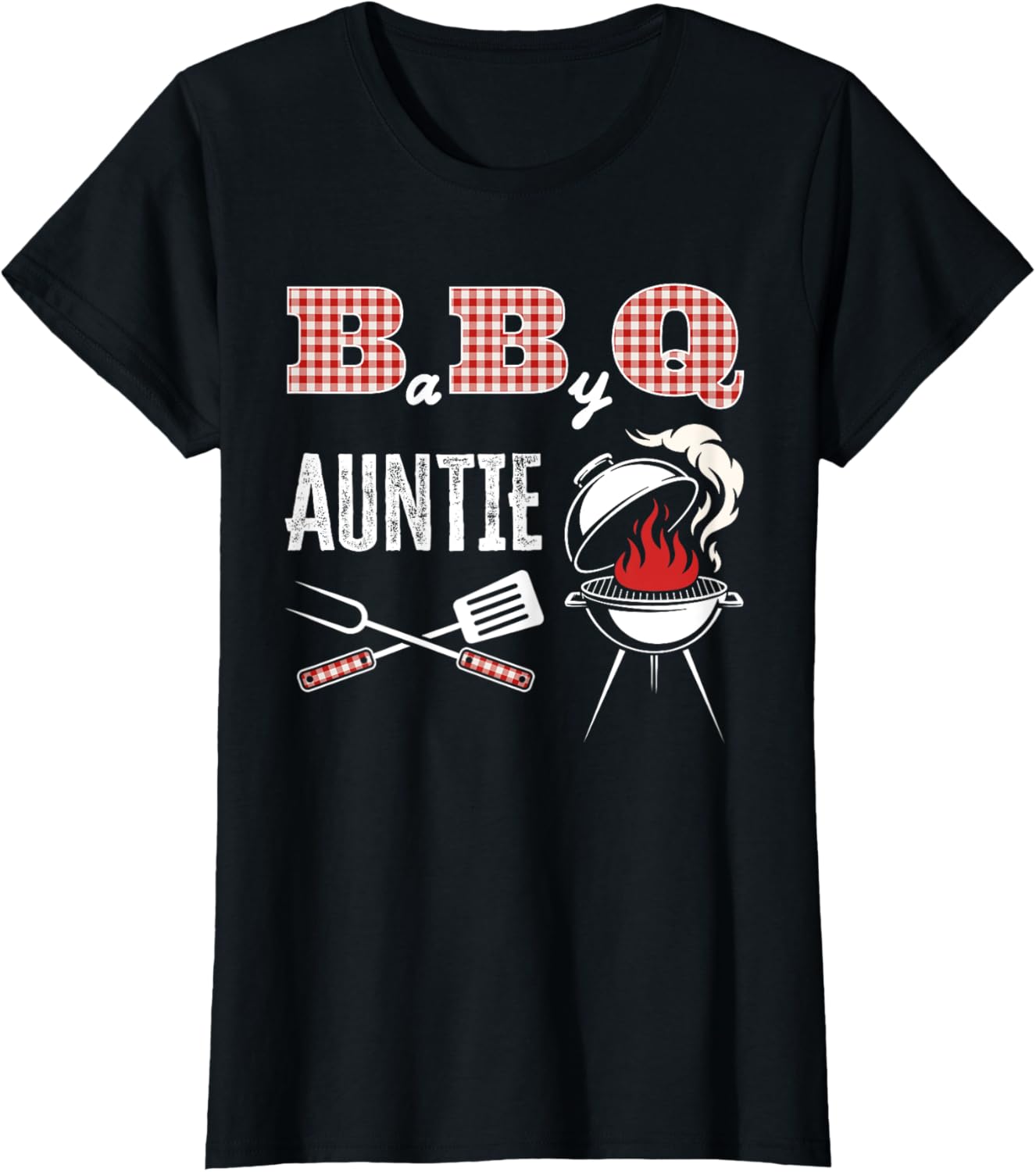Baby BBQ Auntie Shower Birthday Party Family Matching T-Shirt