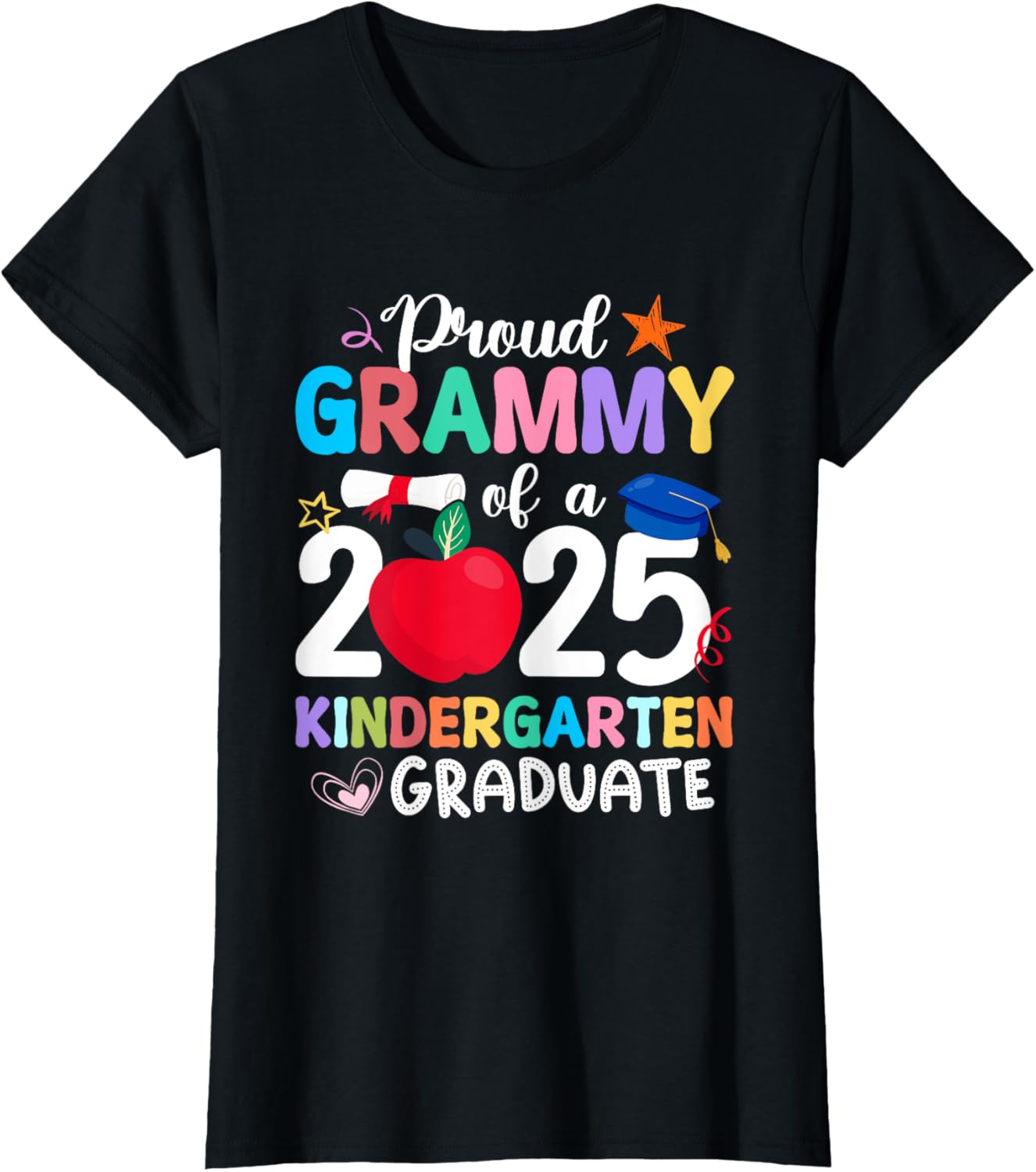Proud Grammy Of A 2025 Kindergarten Graduation Grad Student T-Shirt