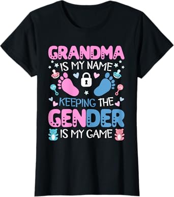 Grandma Gender Keeper Of The Gender Reveal Outfit Grandma T-Shirt