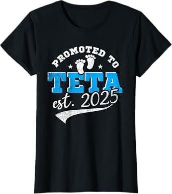 Promoted To Teta 2025 New Czech Aunt Vintage T-Shirt