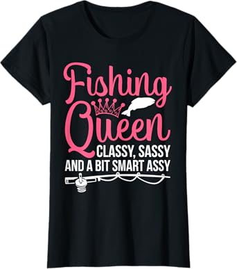 Women Fishing for Girls Fish Bass Fishing T-Shirt
