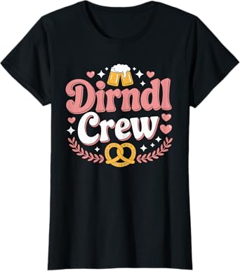 Girls Dirndl Crew Oktoberfest Group Matching T-Shirt