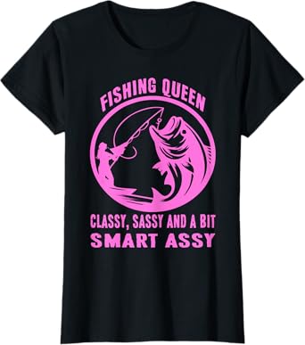 Funny Fishing Queen For Women Fishing Lovers T-Shirt