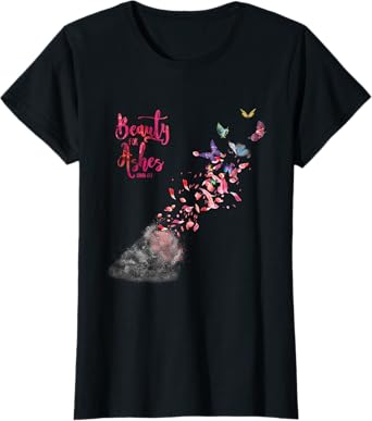 Christian Bible Verse Quote Isaiah 61:3 Beauty For Ashes T-Shirt