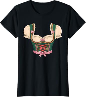 Traditional Bavarian Dirndl Costume Design T-Shirt
