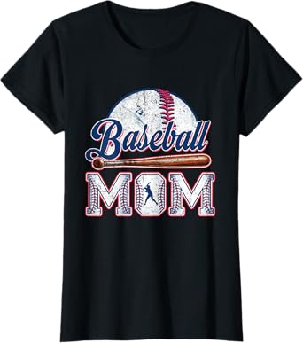 Baseball Mom Gift - Cheering Mother of Boys Outfit T-Shirt