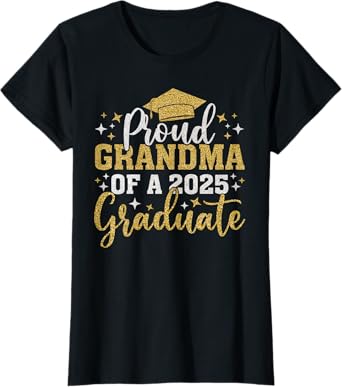 Grandma Senior 2025 Proud Grandma Of Class Of 2025 Graduate T-Shirt