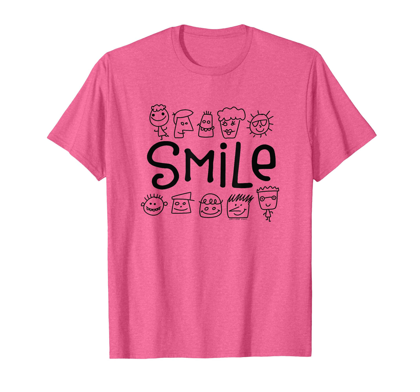 Smile with Funny Smiling Doodles Boys Girls Teachers T-Shirt