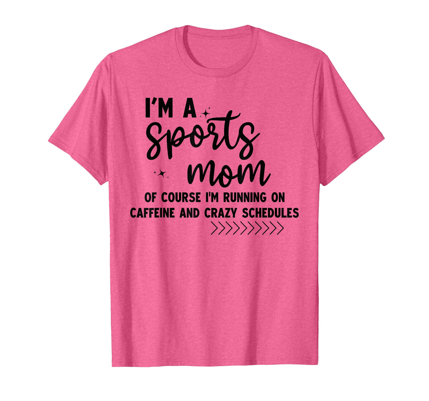 Retro I'm A Sports Mom Of Course I’m Running On Caffeine T-Shirt