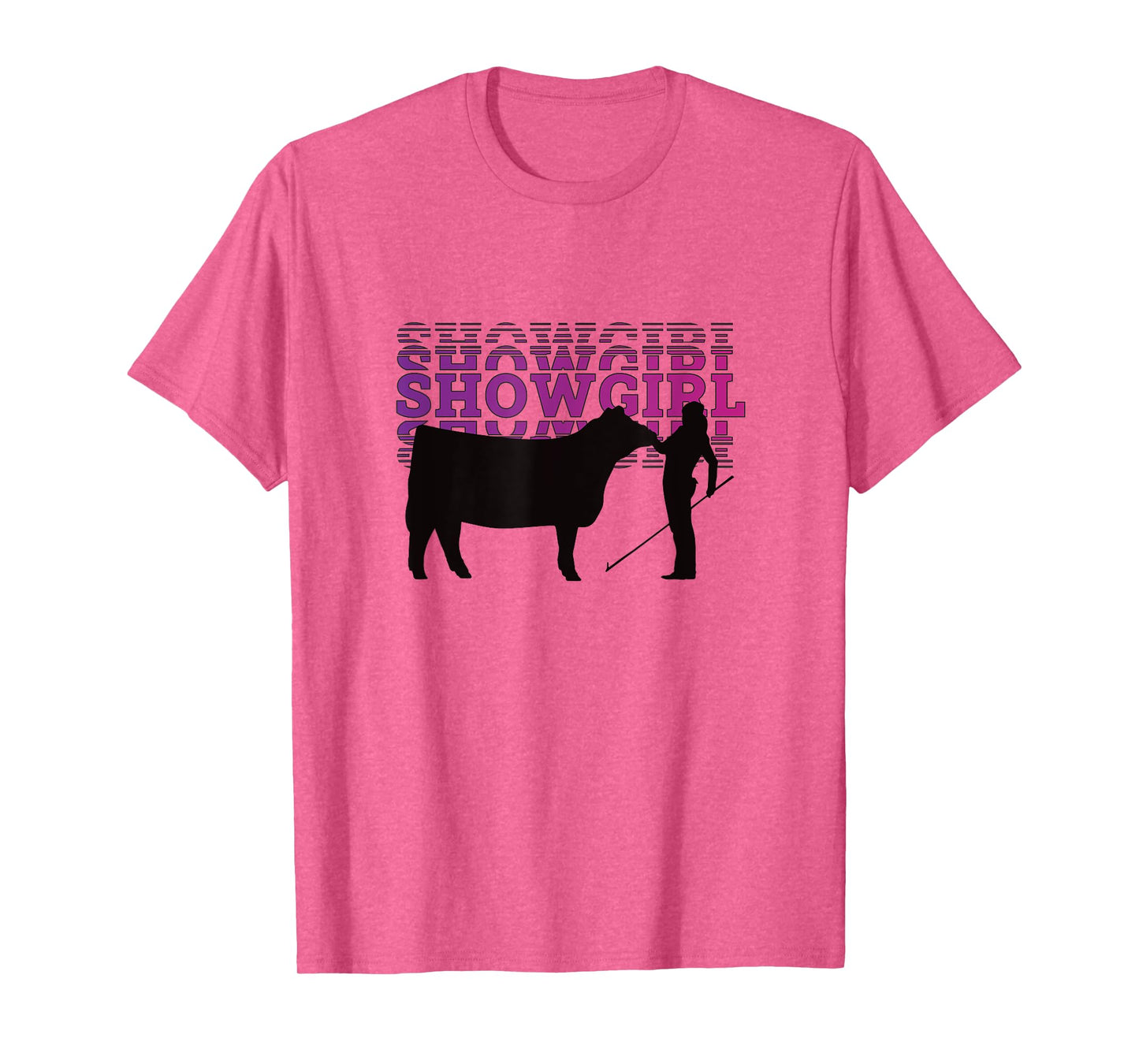 Showgirl Livestock Cattle Showing - Fun Show Cattle T-Shirt