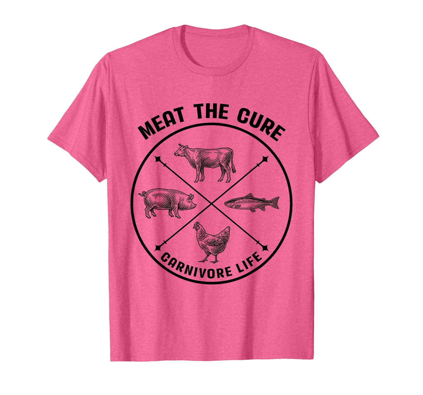 Meat The Cure Carnivore Life Animal Funny T-Shirt
