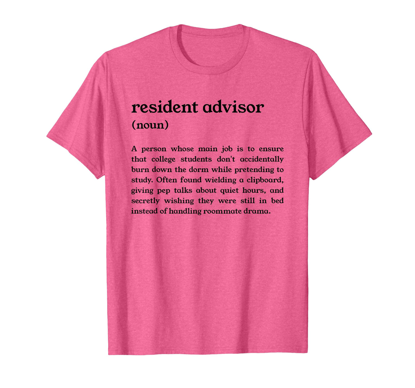Funny College Dorm RA Definition T-Shirt