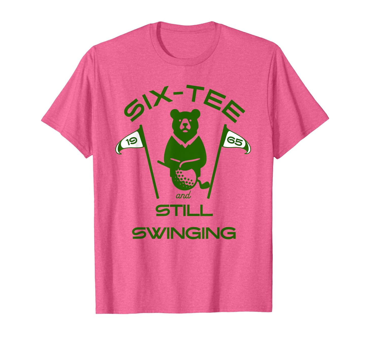 SIX-TEE and Still Swinging 60 Golf Birthday Funny milestone T-Shirt