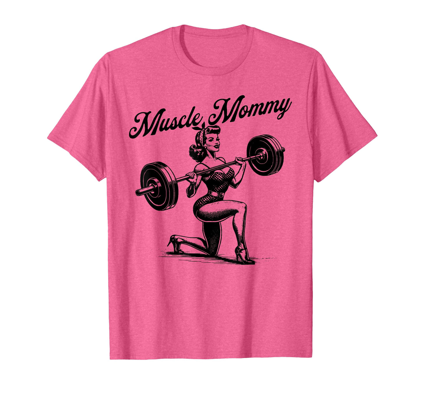 Muscle Mommy Funny Mama Happy Mother's Day Mom Life Retro T-Shirt