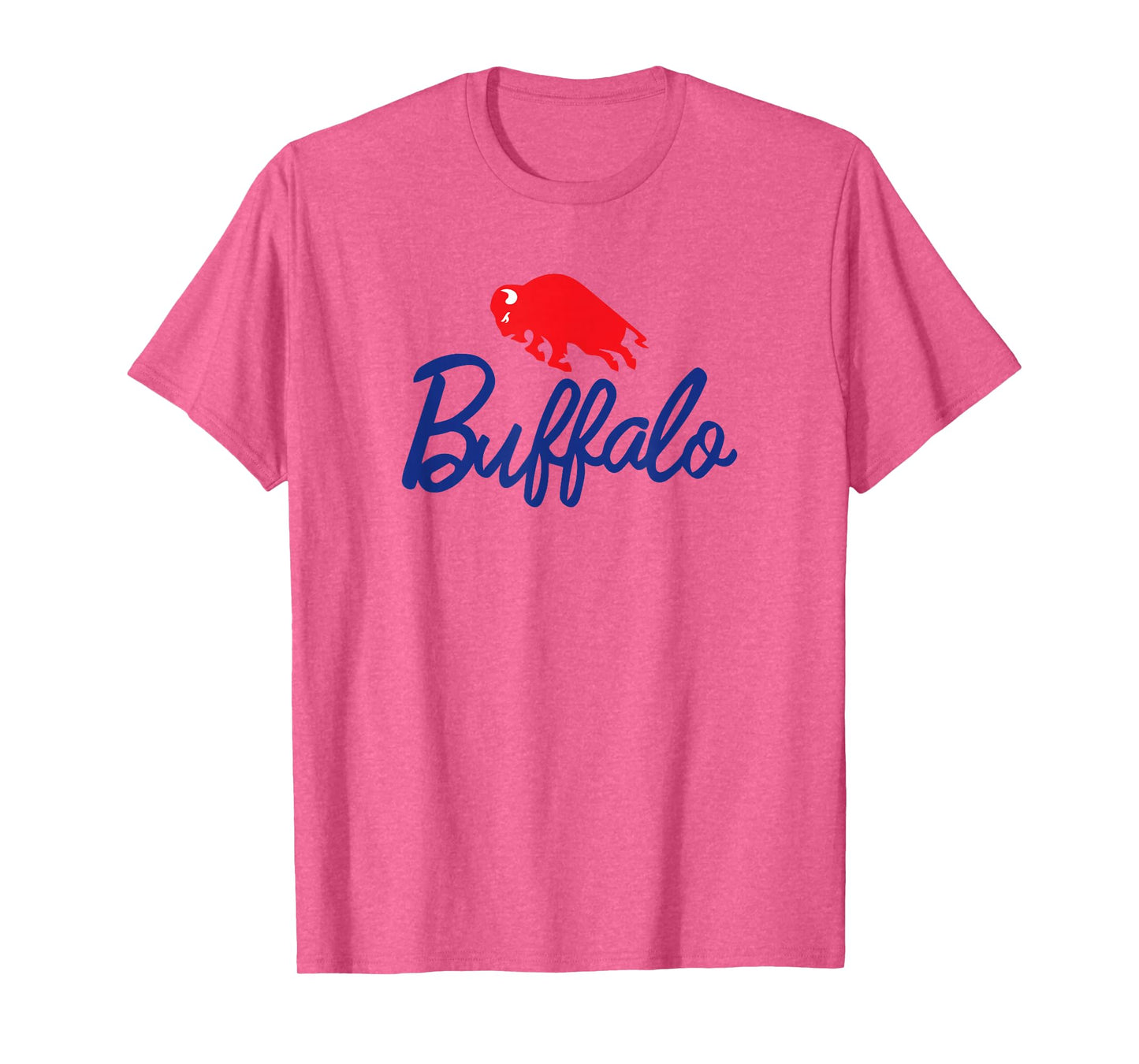 Buffalo Charging red Bison - NY New York 716 Pride Cute BUF T-Shirt