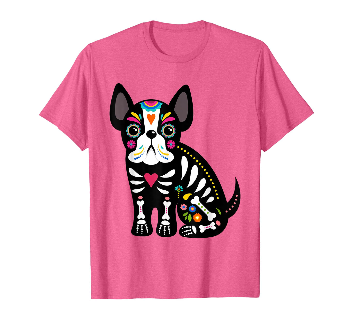 Dia de los Muertos Dog Lover Sugar Skull Mexican Halloween T-Shirt