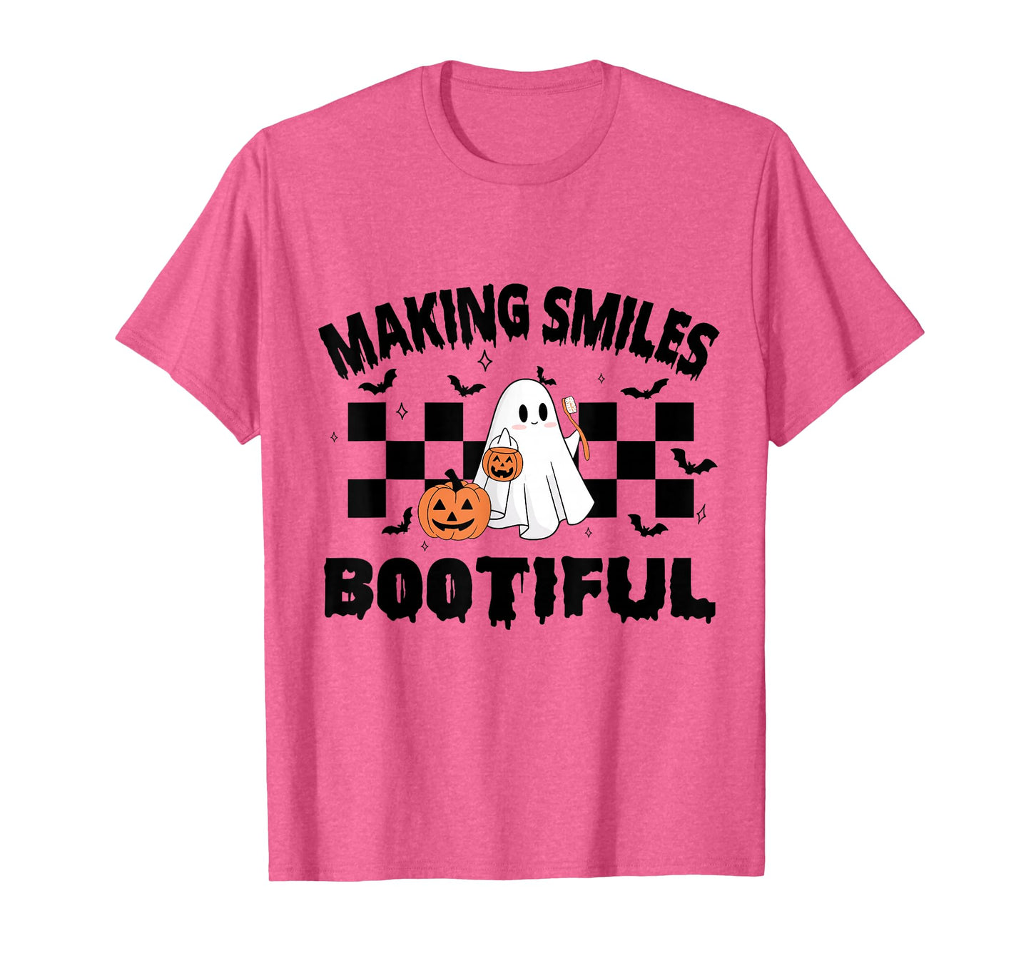 Making Smiles Bootiful Halloween Funny Ghost Dentist Dental T-Shirt