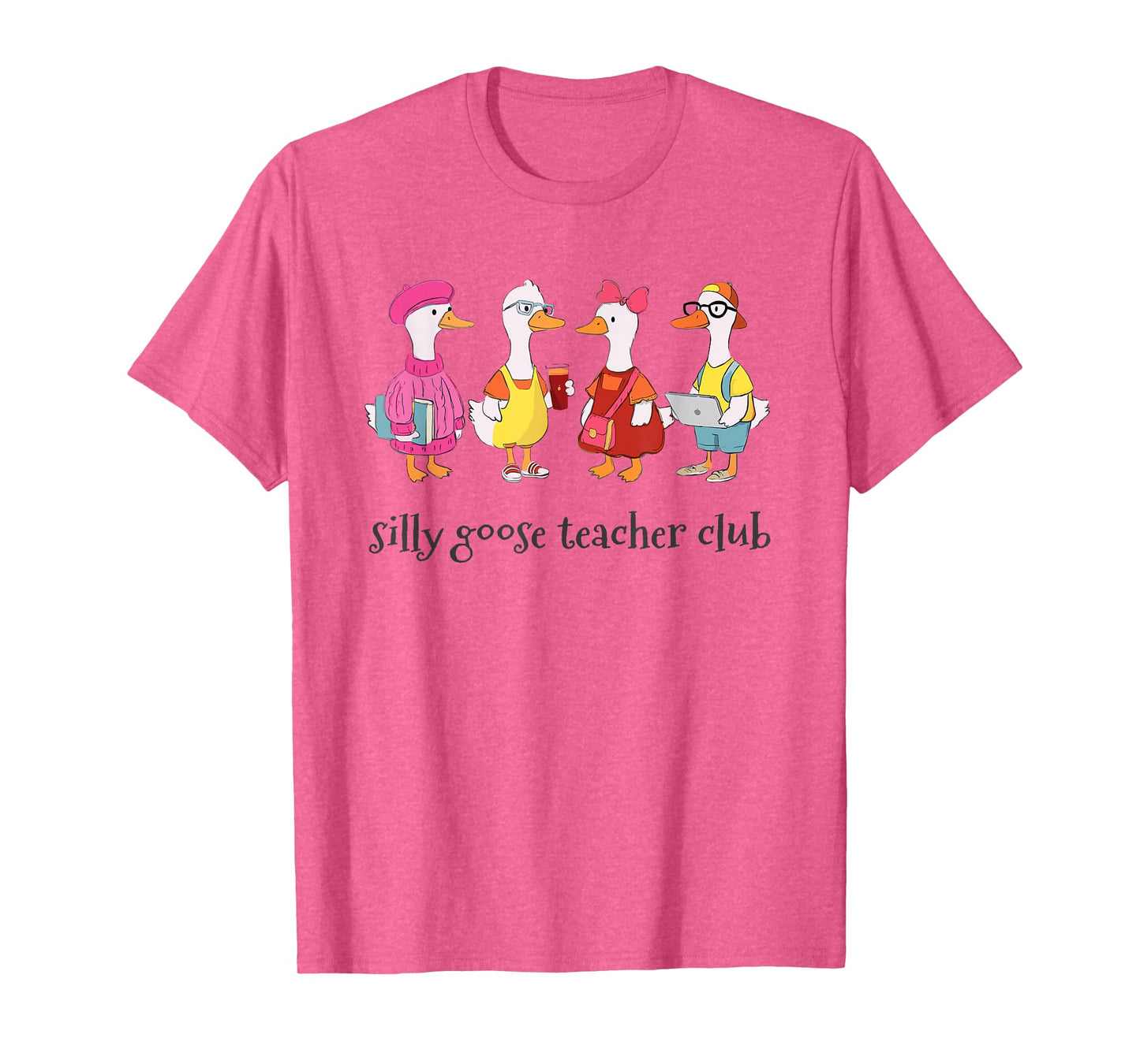 Cute Silly Goose Teacher Club Back to School T-Shirt