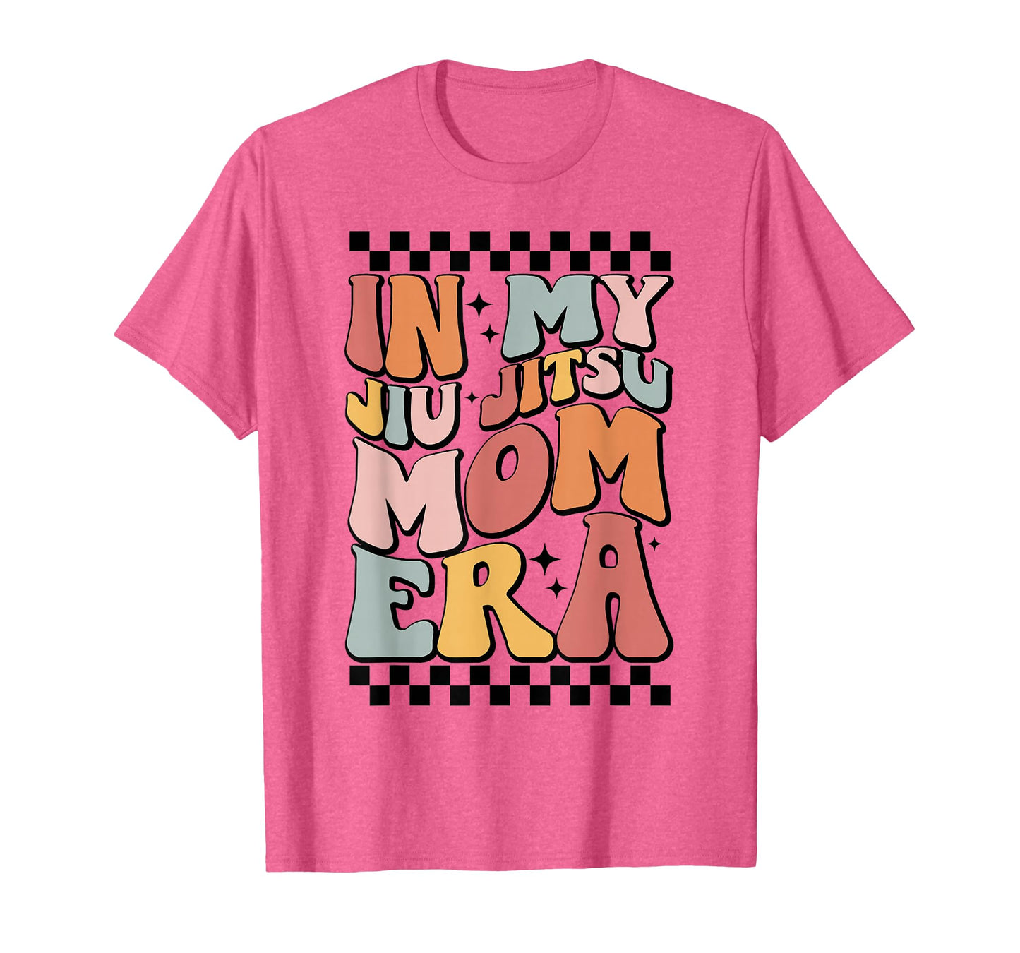 In My Jiu Jitsu Mom Era Retro Groovy Mama Mom Life Saying T-Shirt