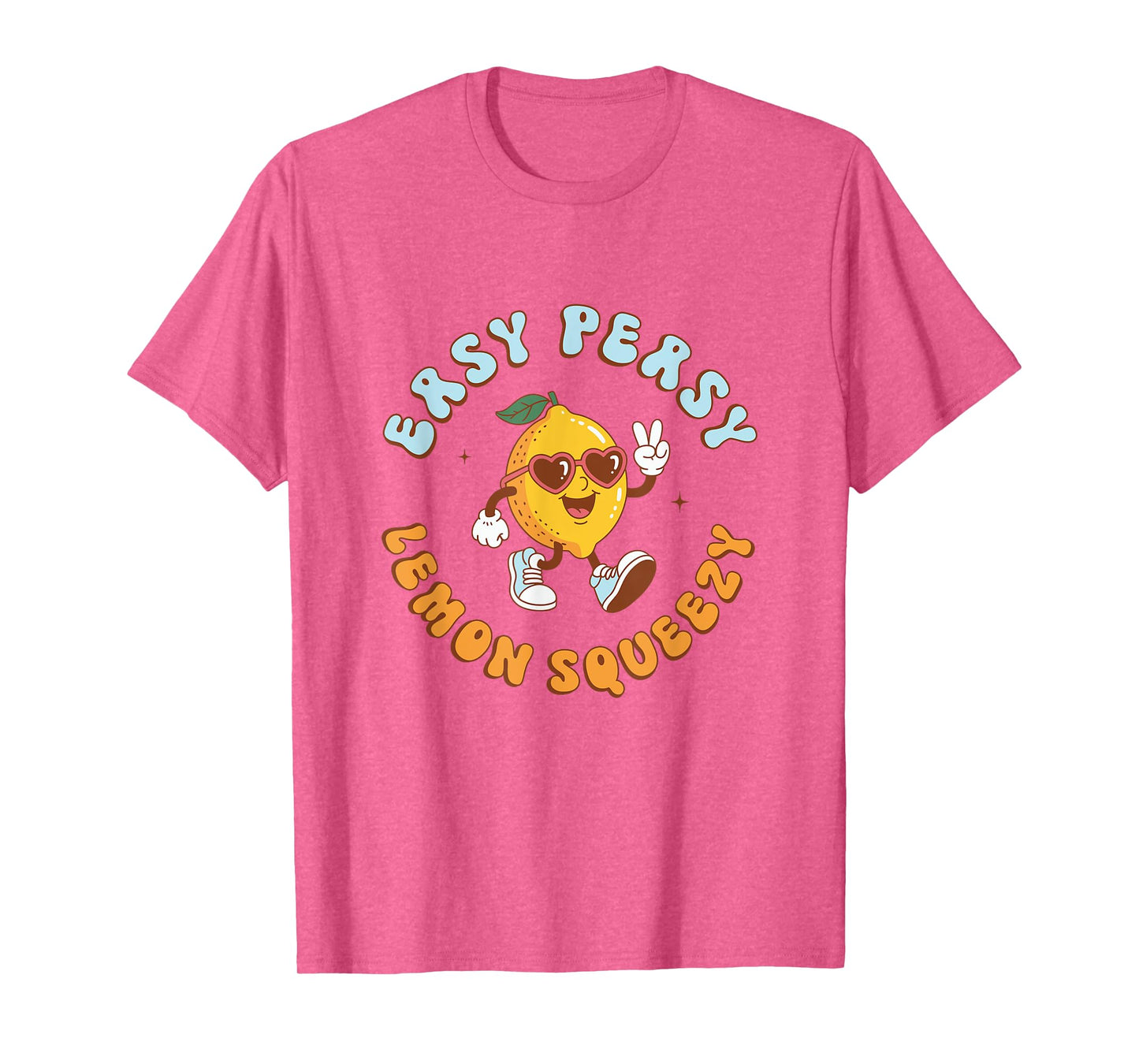 Funny Easy Peasy Lemon Squeezy Retro Summer Vacation T-Shirt