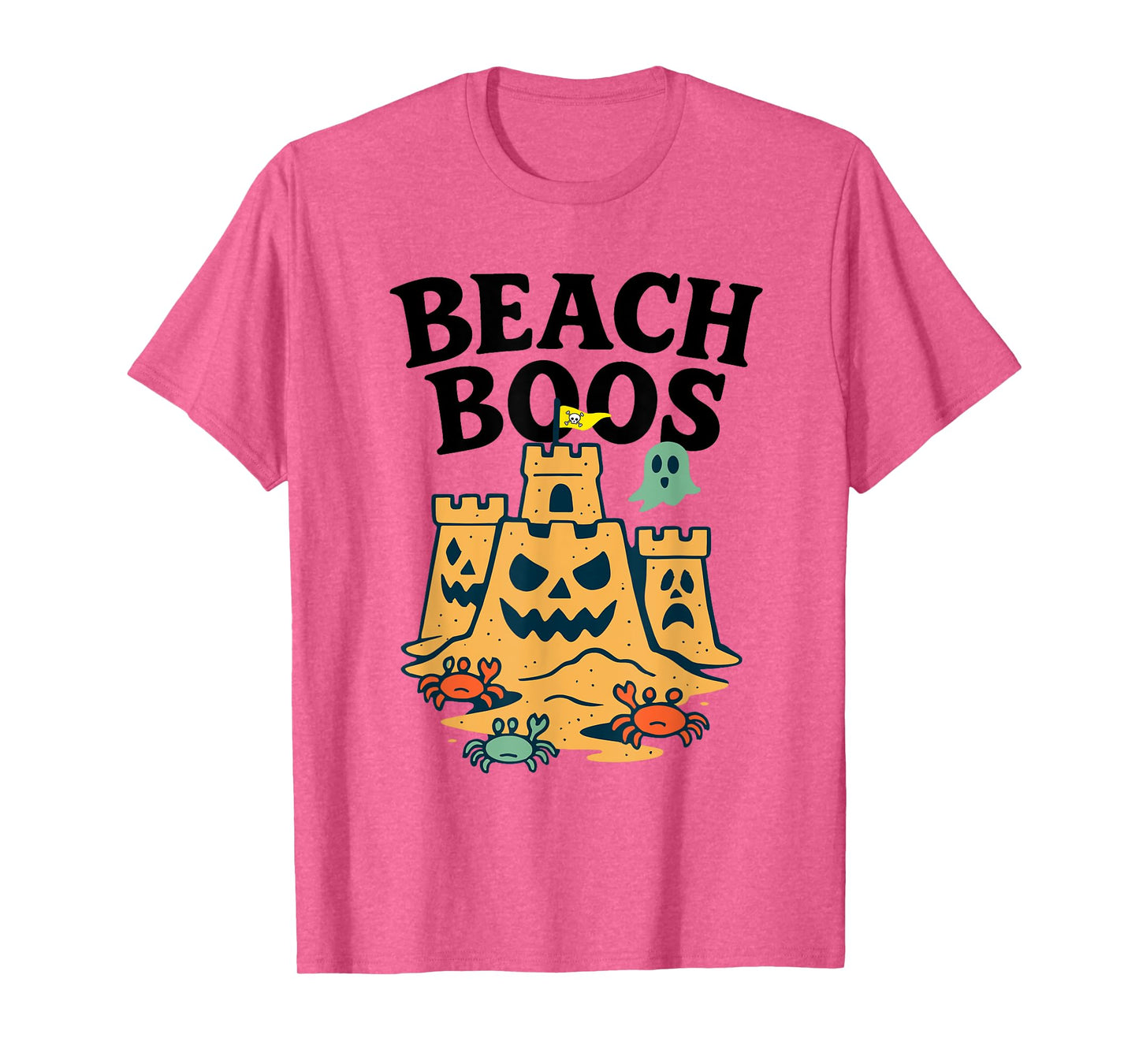 Halloween Beach Boos Sandcastle Ghost Crabs Spooky T-Shirt