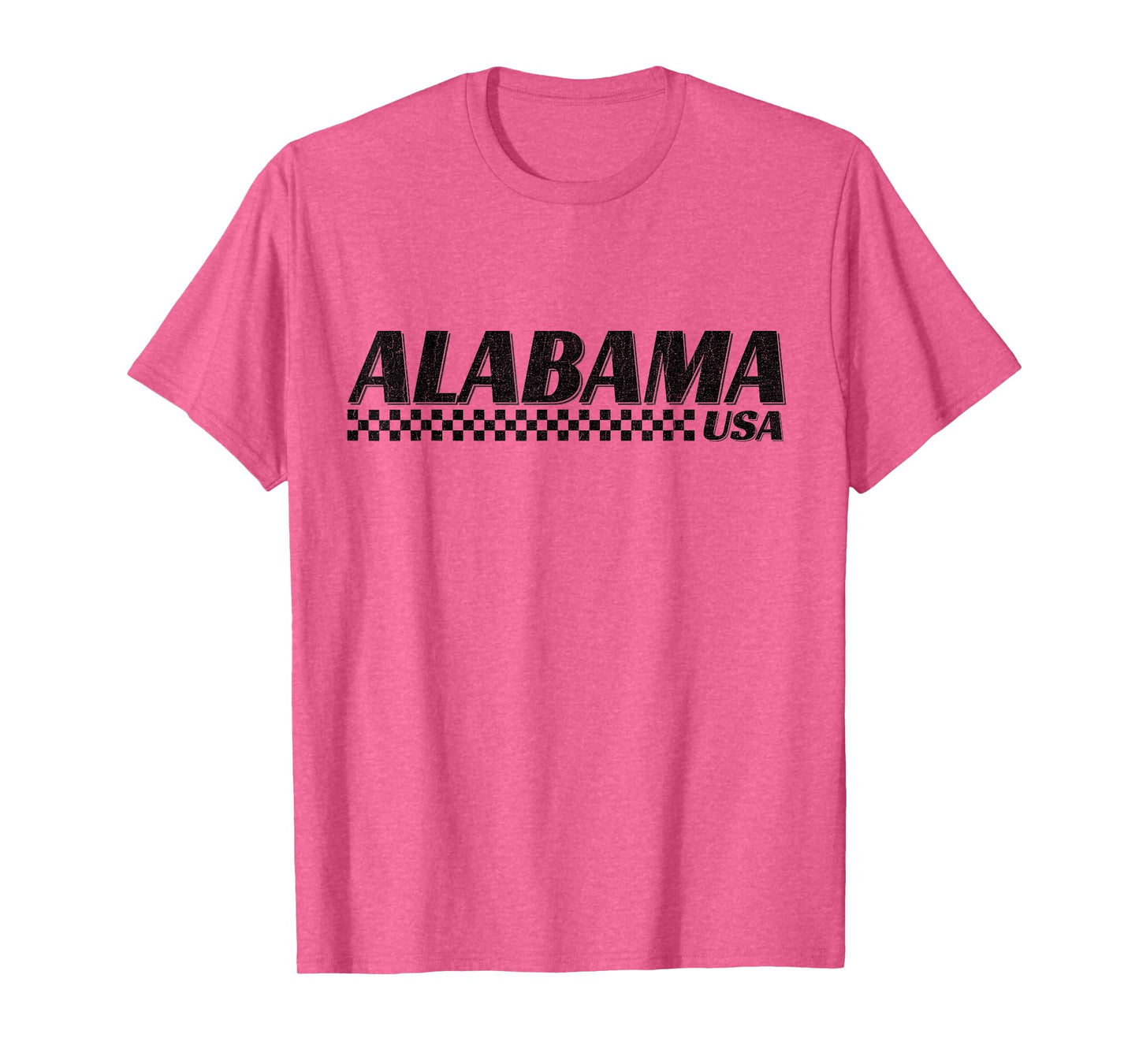 Alabama USA Checkered Flag AL State Racing T-Shirt