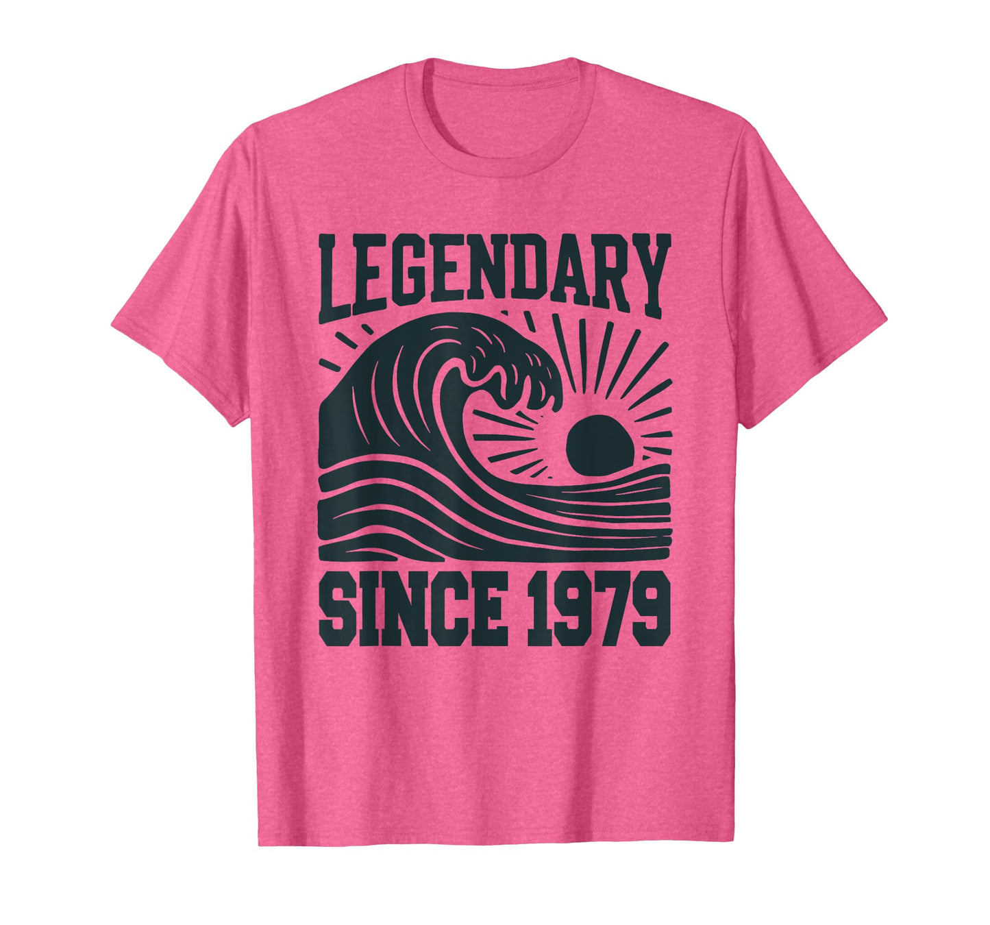 Legendary Since 1979 Birthday Vintage Retro Wave Sun T-Shirt