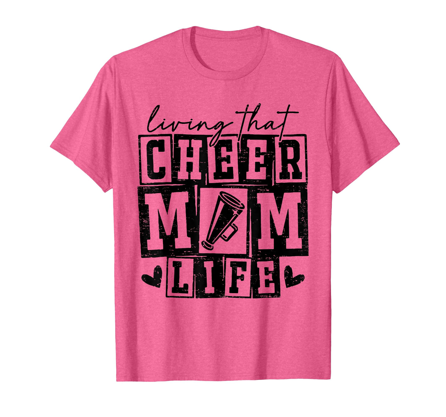 Livin' That Cheer Mom Life Cheerleading Game Day Mothers Day T-Shirt