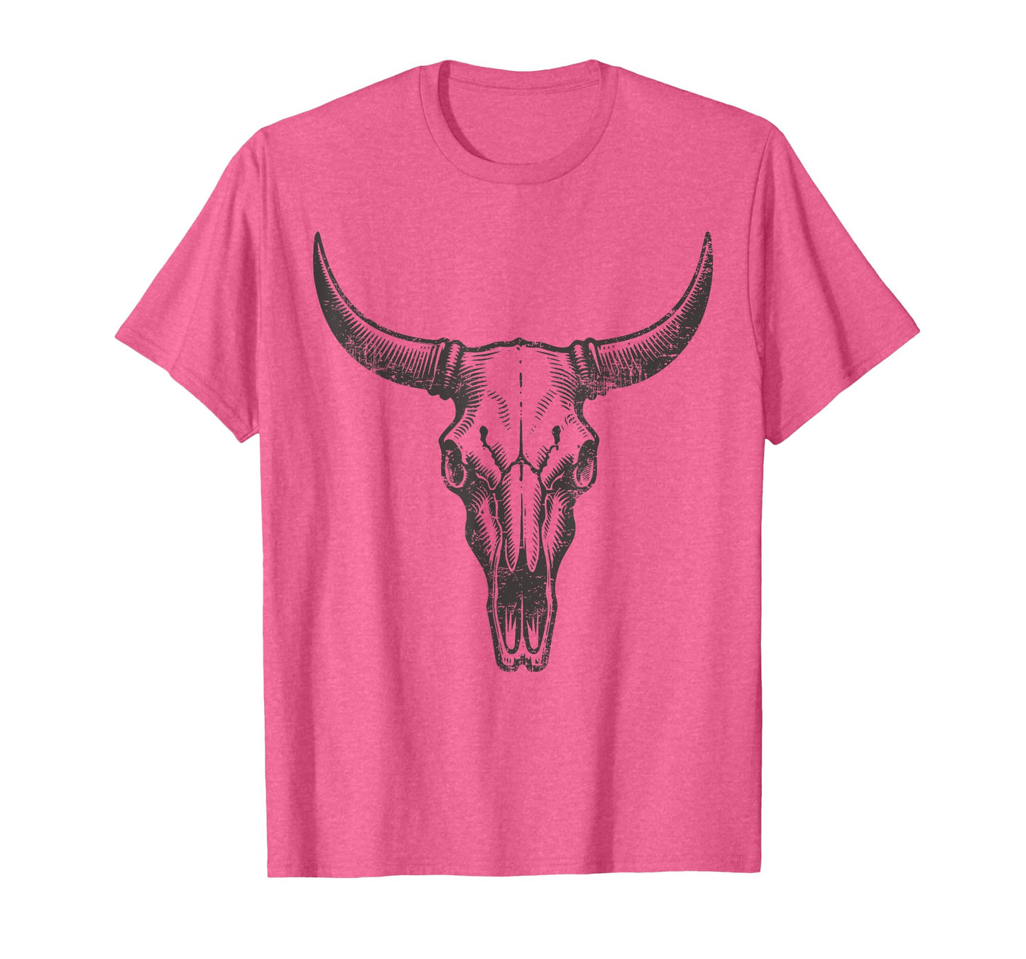 Vintage Western Cow Skull Rustic Country Men Women Graphic T-Shirt