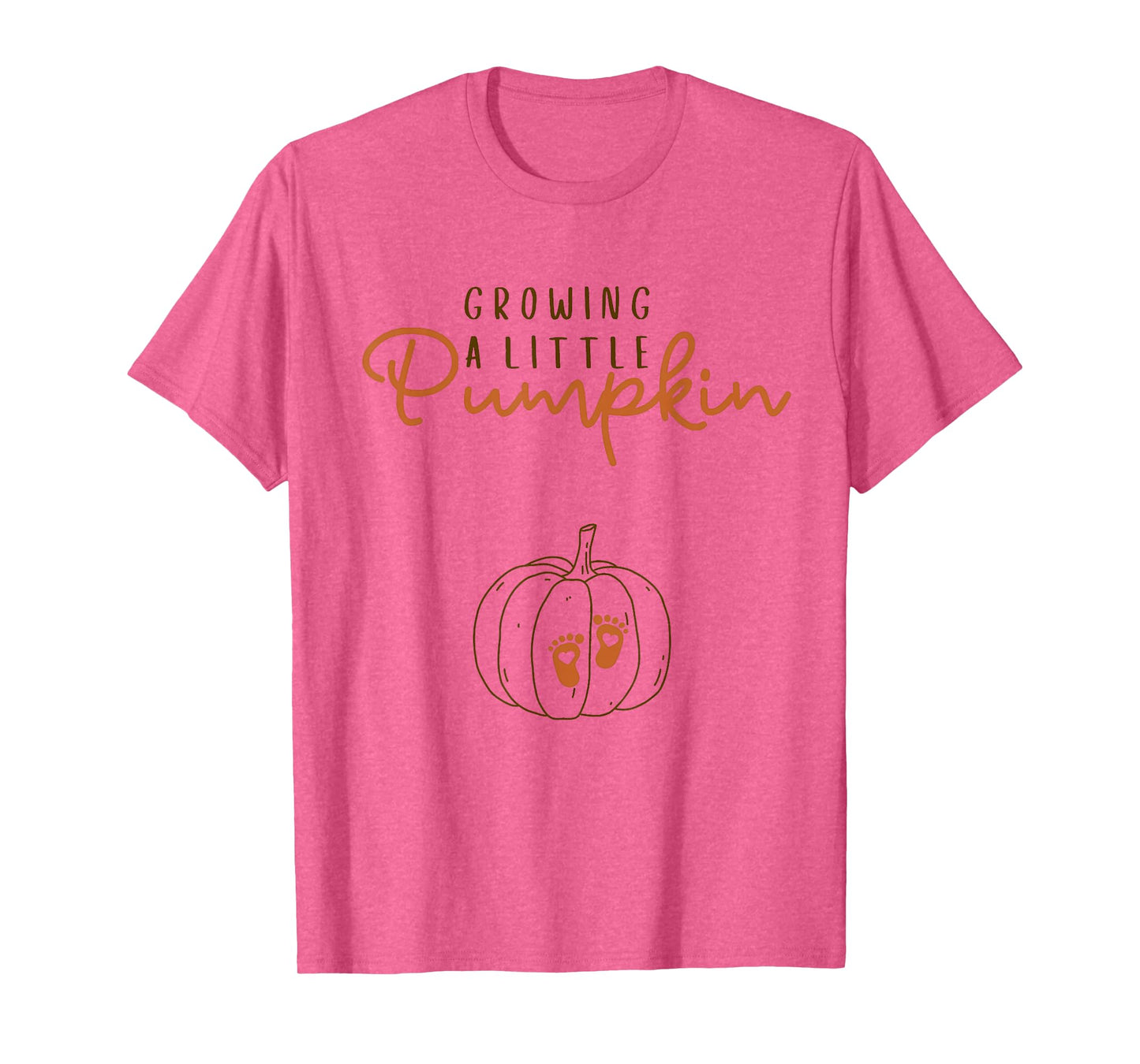 Growing A Little Pumpkin Pregnancy Reveal Halloween T-Shirt