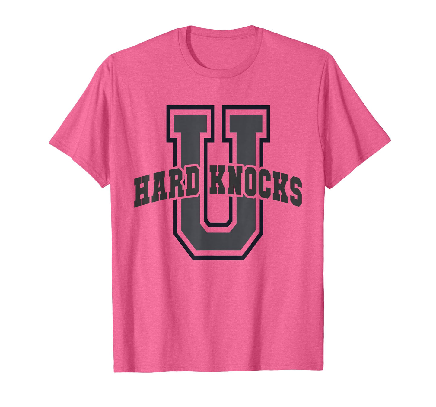 Funny University HARD KNOCKS Life College Mom Cheerleading T-Shirt
