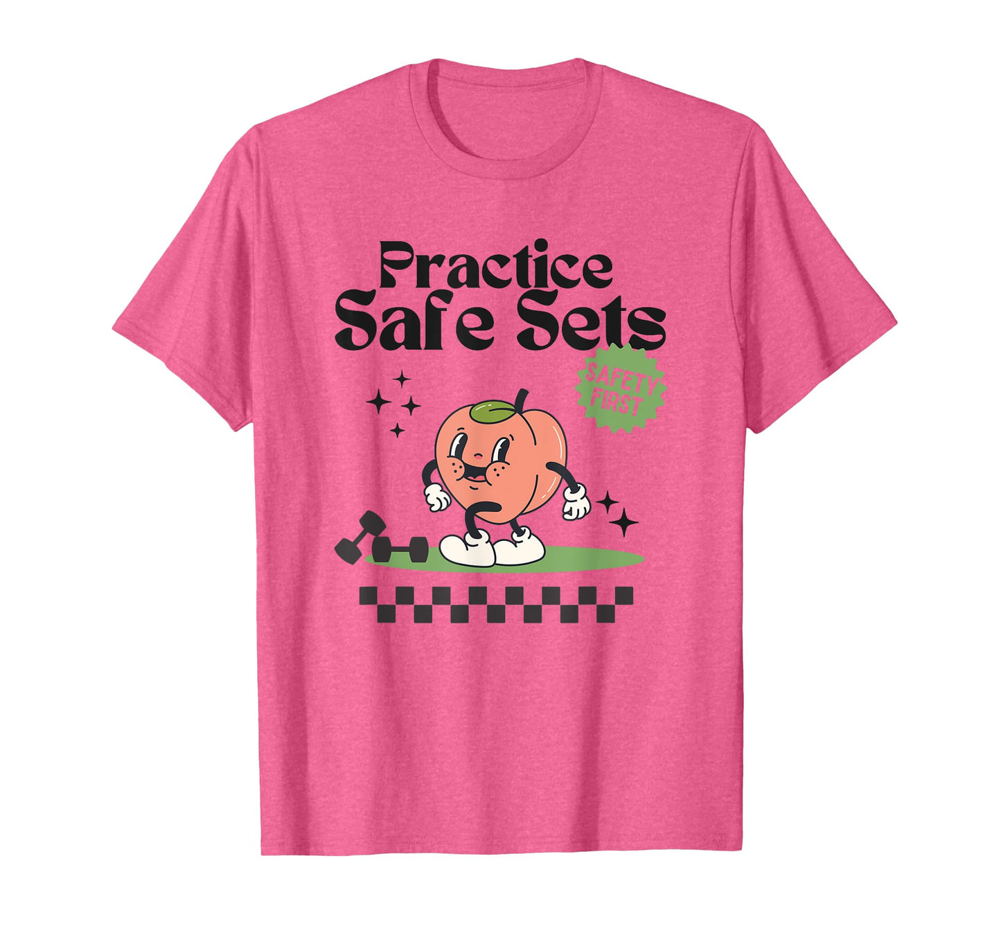 Practice Safe Set Funny Gym Weightlifting Cover T-Shirt