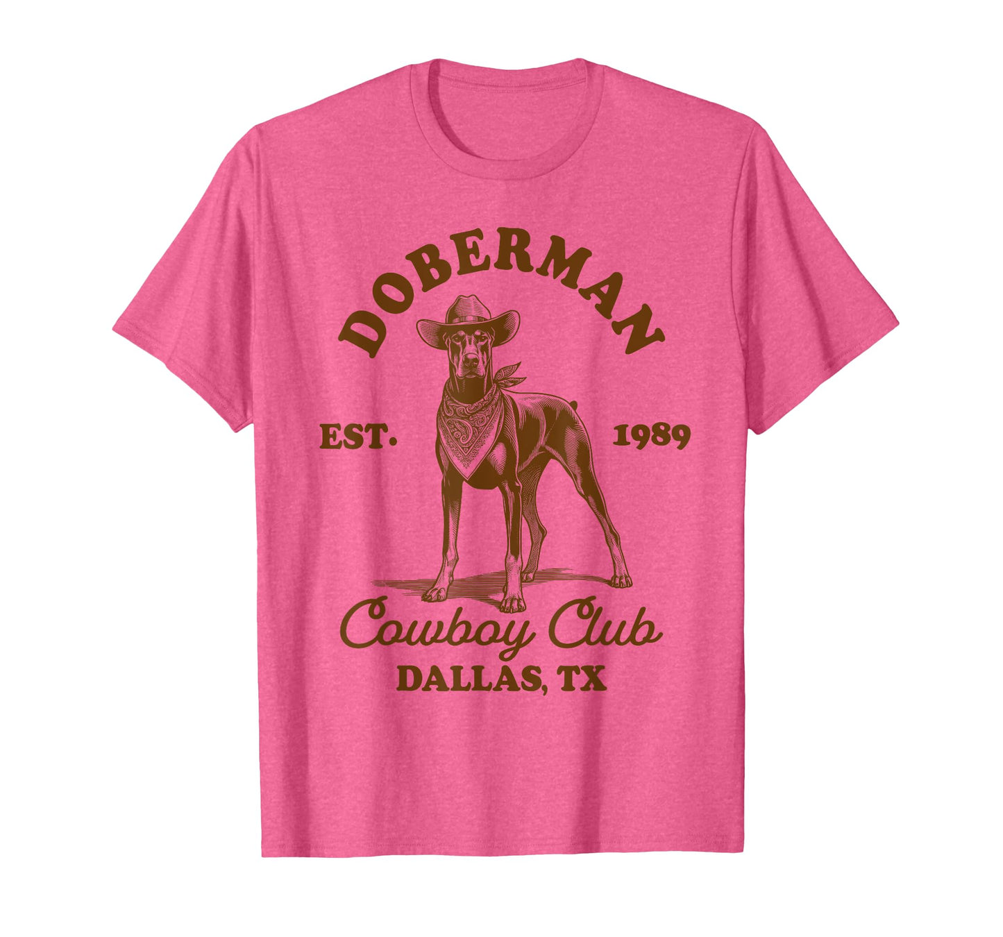 Doberman Lover Doberman Mom Western Doberman Cowboys Club T-Shirt