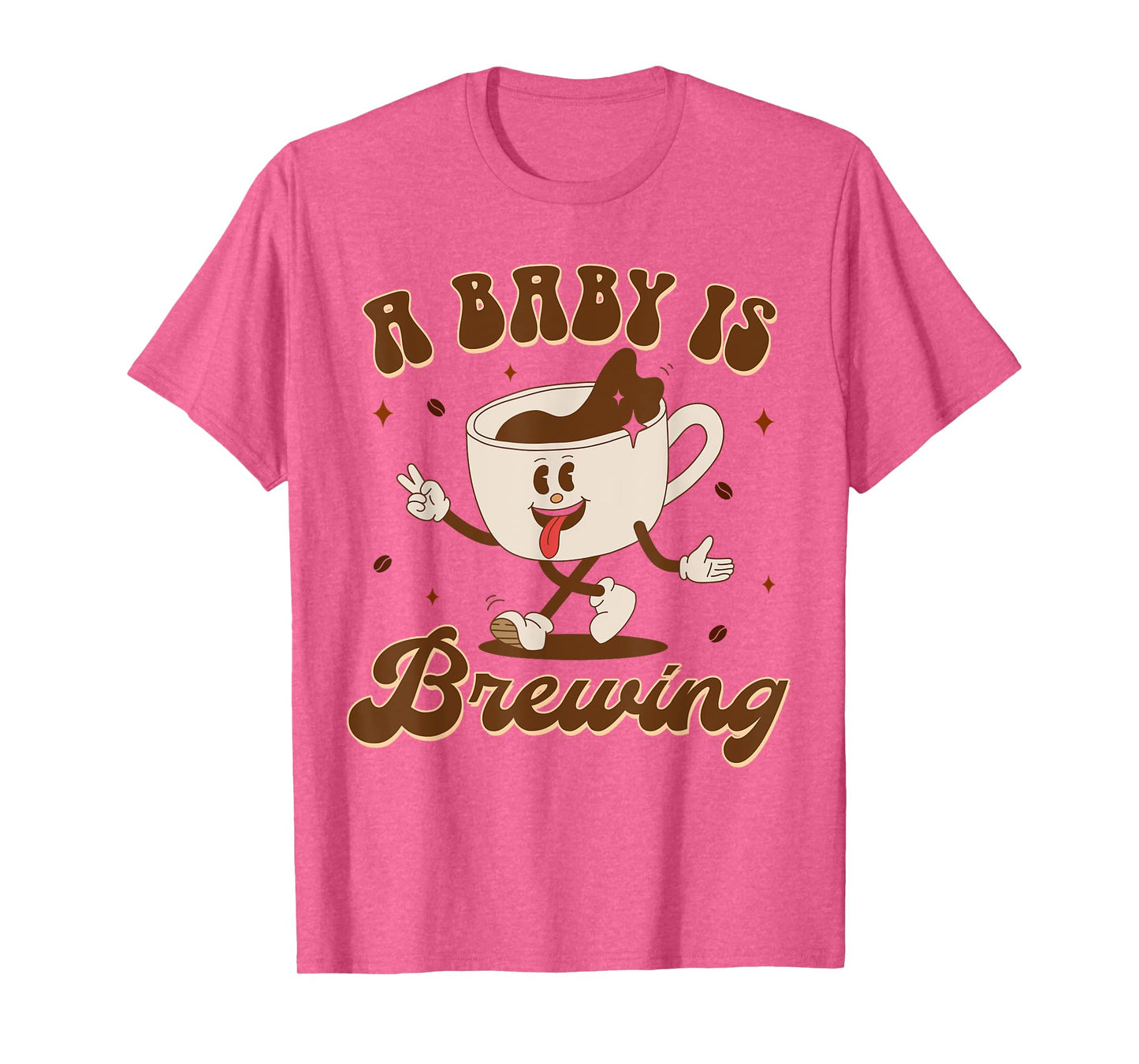 Pregnancy Announcement Mommy To Be Coffee A Baby Is Brewing T-Shirt