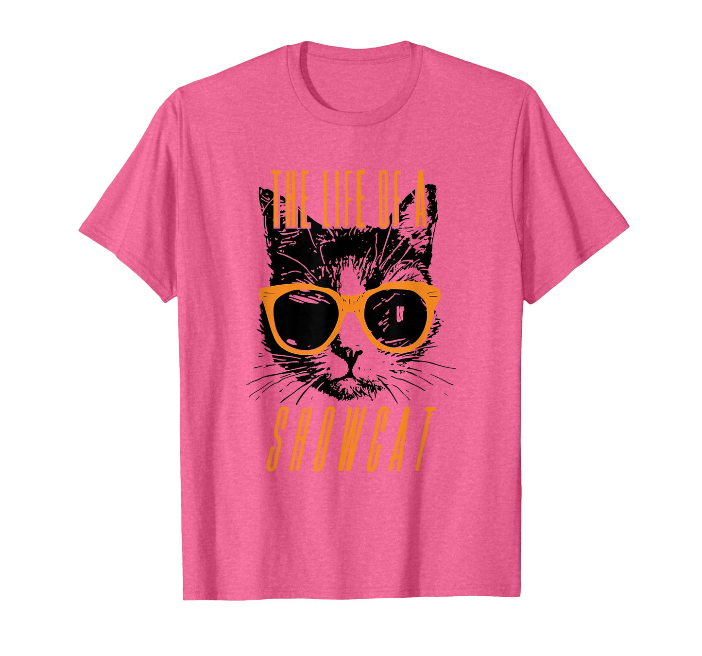 Funny Cat Lover The Life of A Showcat Cute Orange Girl Women T-Shirt