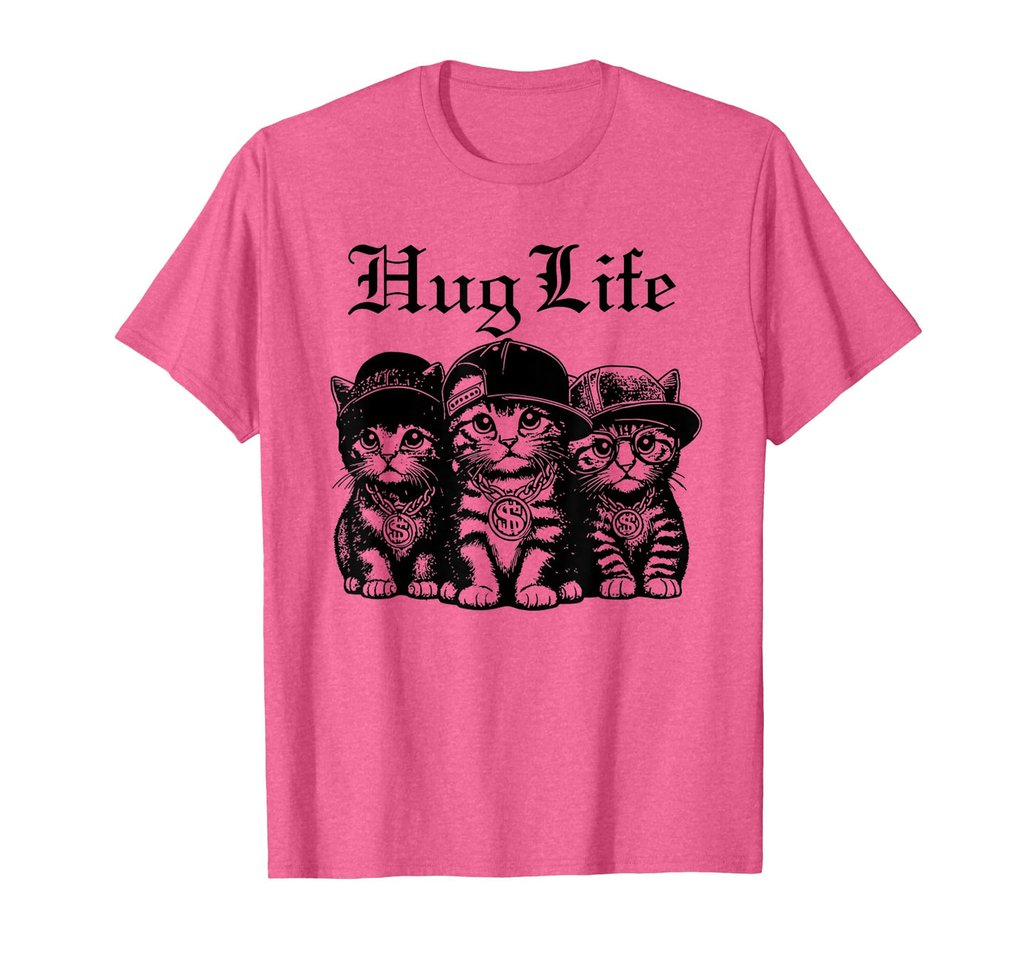 Funny Hug Life Kittens Cat Hug Kitten Tee Men Women Kids T-Shirt